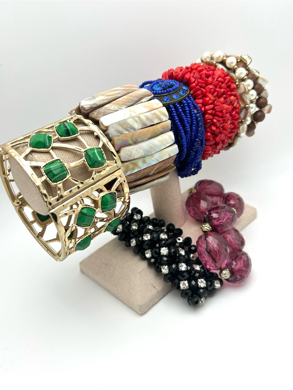 Lot of Seven Stretch Bracelets